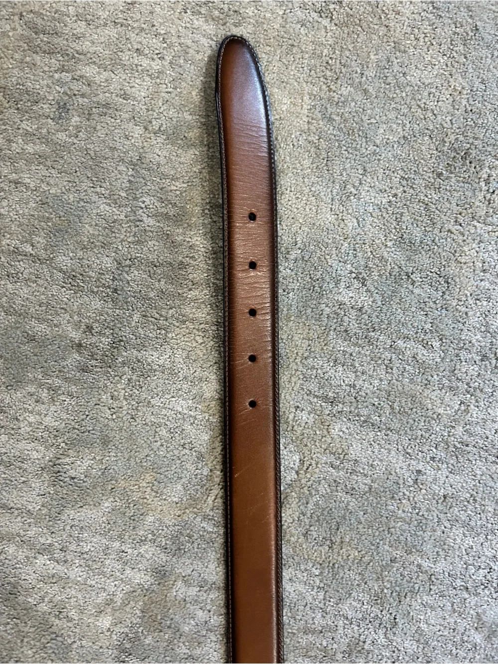 Men's Reversible Brown & Black Leather Belt - Classic Dress Belt